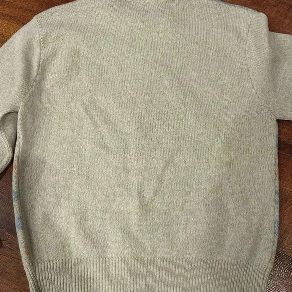 Vintage Jantzen Sweater XL 90s Geometric USA Made Roundneck Wool Blend - Picture 5 of 5